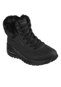 Womens Shoes: Skechers Womens Uno Rugged Fall Air - Black/Black