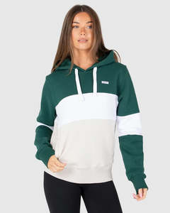 Women: Unit Ladies Fleece - Hoodie - Coco - Forest Green