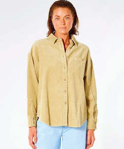 Rip Curl Golden Days Cord Women's Shirt - Khaki