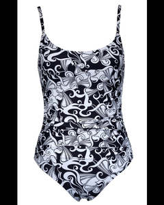 Sale: Togs Elle Bea Ink Swirls One Piece - Mastectomy Friendly