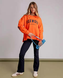 Foxwood Interval Crew - Orange/Navy