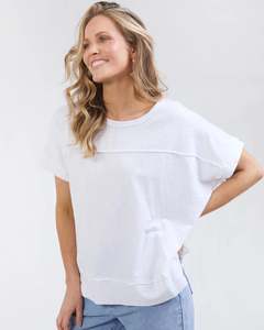 Womens T Shirts Tees: Foxwood Allison Tee - White