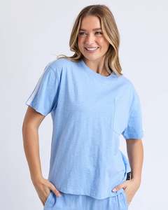 Womens T Shirts Tees: Foxwood Power Tee - Blue