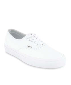 Womens Shoes: Vans Authentic Premium Leather True White