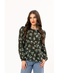 Seeking Lola Gratitude Top - Forest Shadow