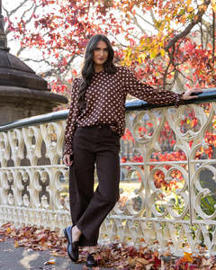 Women: Seeking Lola Harper Top - Pink Polka