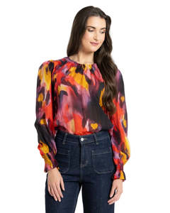 Leila + Luca New York Top - Mulberry Burst