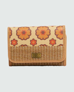 Womens Wallets: Billabong Someday Trifold Wallet - Pineapple