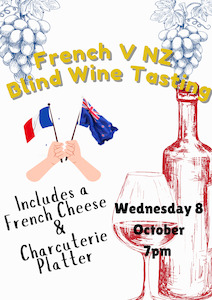 Tastings 1: French vs NZ Wine Tasting - 8 October