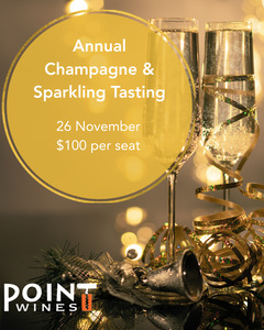 Annual Champagne Tasting Wednesday 26 November