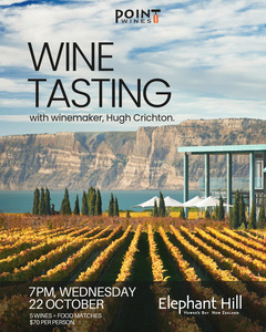 Tastings 1: Elephant Hill Wine Tasting Evening - 22 October