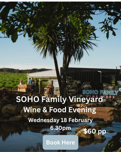 Tastings 1: SOHO Wine and Food Pairing Evening - Date Change Now Wednesday 18 February