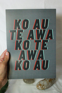 Products: Ko Au Te Awa Art Print Poipoia Ōtautahi
