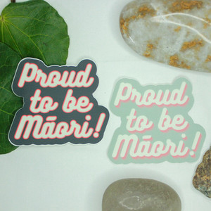 Products: Proud to be Māori Vinyl Sticker Poipoia Ōtautahi