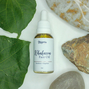 Products: Whakaora Face Oil: Kawakawa + Grapefruit Poipoia Ōtautahi