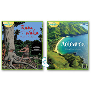 Rata and the waka & Aotearoa – Flipside book (Small Book)