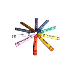 Crayons with Māori & English labels (10 Pce)