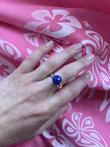 Lapis Lazuli Wire Claw Ring - Poison Spike