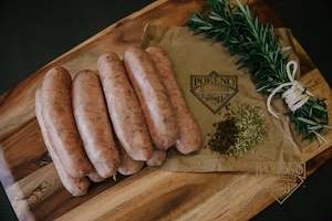 Pork: 100% NZ Pork & Fennel Sausages