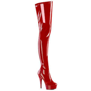 6: PLEASER DELIGHT-4000 RED STR PAT/RED