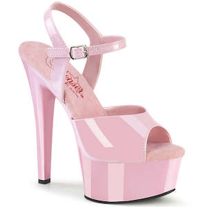 PLEASER GLEAM-609 B. PINK PAT/B. PINK