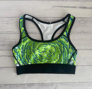 Clothing: Racer Back Sports Bra - Rick and Morty