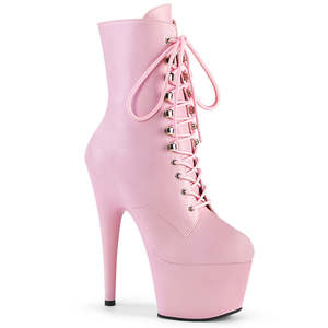 7: PLEASER ADORE-1020 B. PINK FAUX LEATHER/B. PINK MATTE