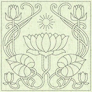 Sashiko Square - Serenity