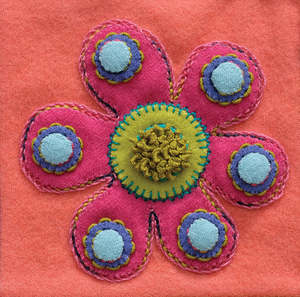 Sewing Kits: Flower Pre-Cut Block #1