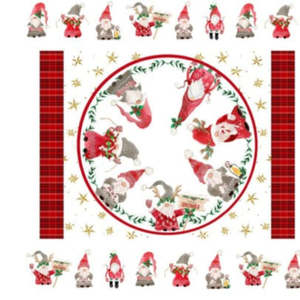 Craft Co Limited: Gnome Home Tree Farm - Single Placement Panel Red