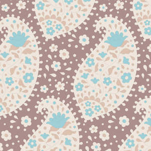 Tilda: Plumgarden Teardrop Nutmeg Fabric