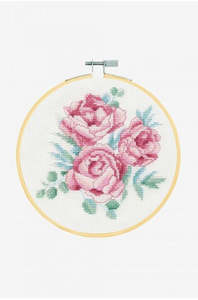 Peonies Cross Stitch Kit