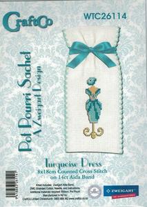 Cross Stitch: Turquoise Dress Cross Stitch Kit