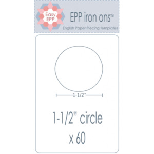 Hugs Kisses: EPP Iron Ons 1 1/2"Circle x 60
