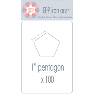 Hugs Kisses: EPP Iron ons 1"Pentagon x 100