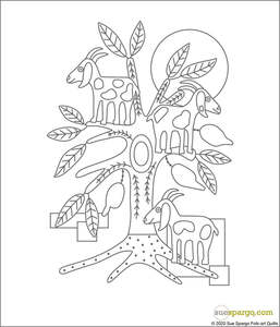 Stitchery: Grazing The Argan Belgian Linen Embrodiery Panel