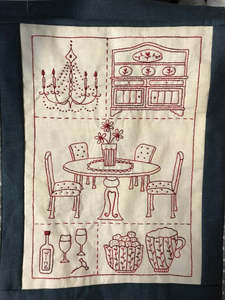 Fig N Berry: The Dining Room Stitchery Pattern