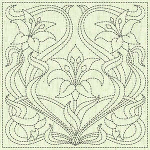 Sashiko: Sashiko Square - Purity