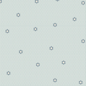 Crafts: Something Blue- Hexie Flowers Cream