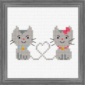 Crafts: Kitty Love Cross Stitch Kit