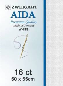 Cross Stitch: Aida Fat Q 16ct White