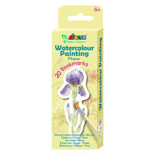 Arts & Crafts: Avenir - Watercolour Painting  - Flower Bookmarks