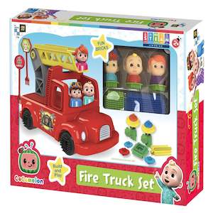 Construction Toys Building Blocks Bricks: CoComelon Fire Truck Set 35cm
