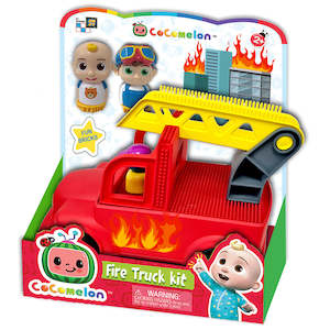 Construction Toys Building Blocks Bricks: CoComelon Fire Truck Kit 25cm