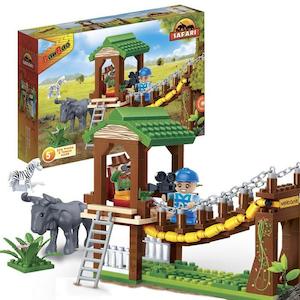 Construction Toys Building Blocks Bricks: Banbao - Safari Swing Bridge