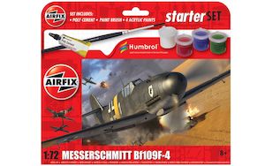 Model Building Cars: Airfix Starter Set - Messerschmitt Bf109F-4