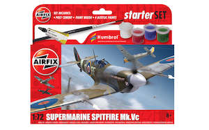 Model Building Military: Airfix Starter Set - 1:72 Supermarine Spitfire Mk.Vc