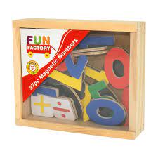 Creative Role Play Wooden Toys: Fun Factory - Magnetic Numbers 37pc