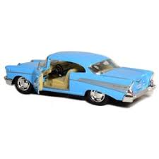 Die Cast Models Cars: Kinsmart - 1957 Chevrolet Bel Air - Blue