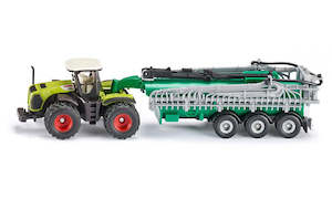 Die Cast Models Farm Machinery: Siku 1827 Farmer - Claas Xerion with Vacuum Tanker